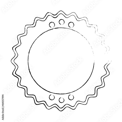seal stamp icon over white background vector illustration