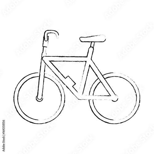 bicycle icon over white background vector illustration