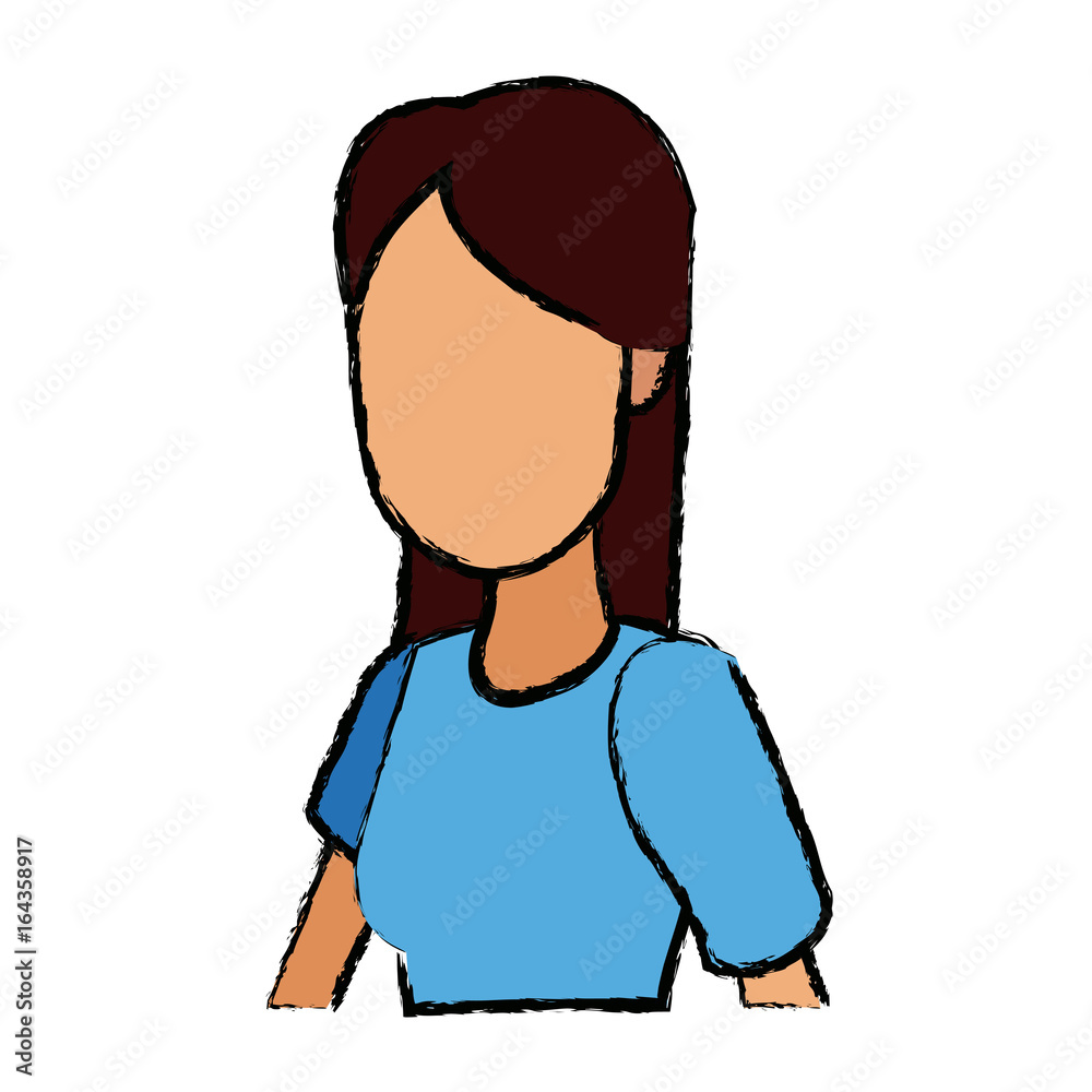 portrait woman young character people