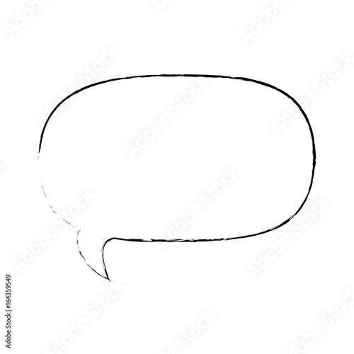 speech bubble icon over white background vector illustration