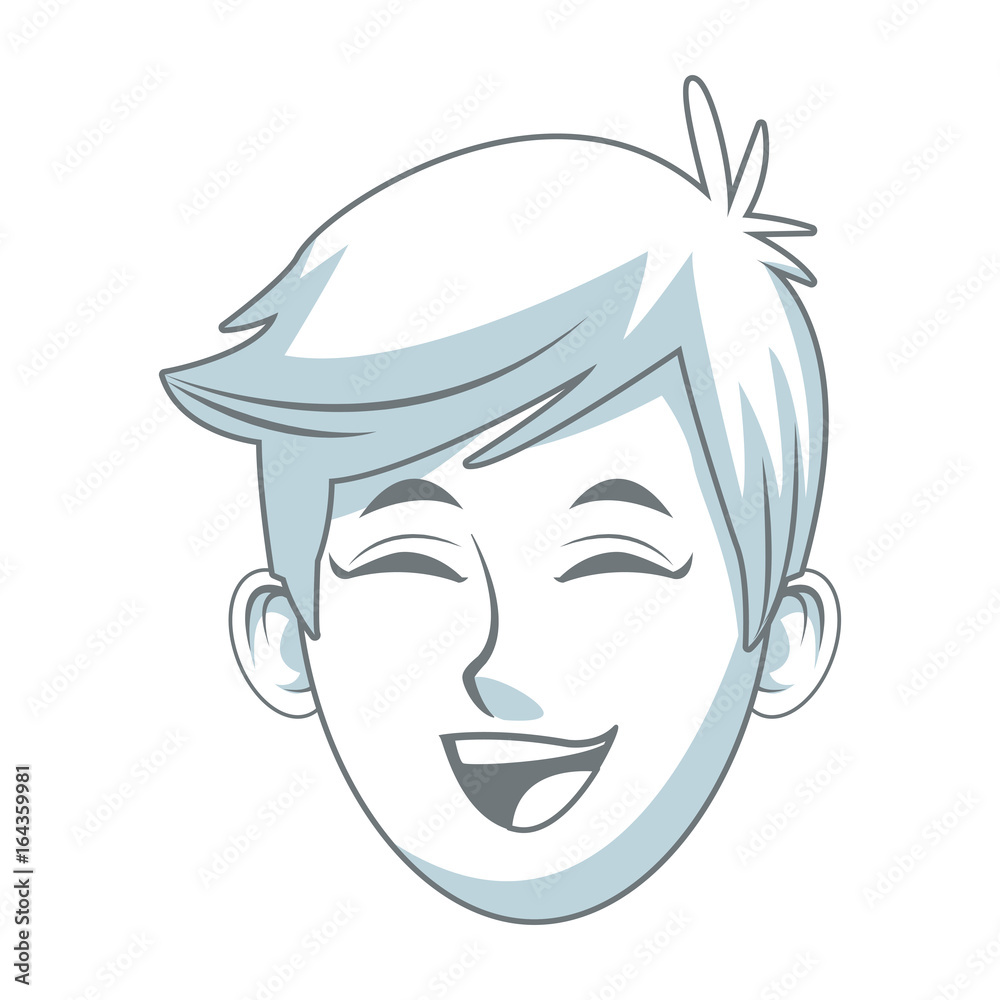 smiling young boy student avatar people