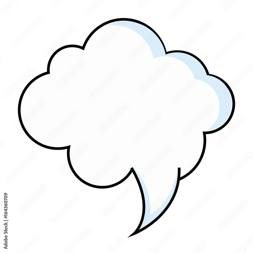 speech cloud icon over white background vector illustration speech cloud icon over white background vector illustration