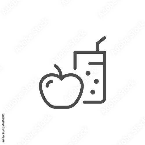Diet line icon