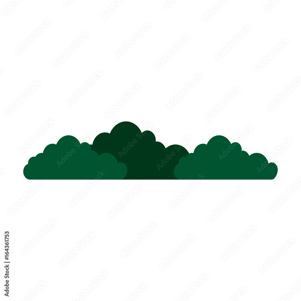 Fototapeta premium bushes icon over white background vector illustration