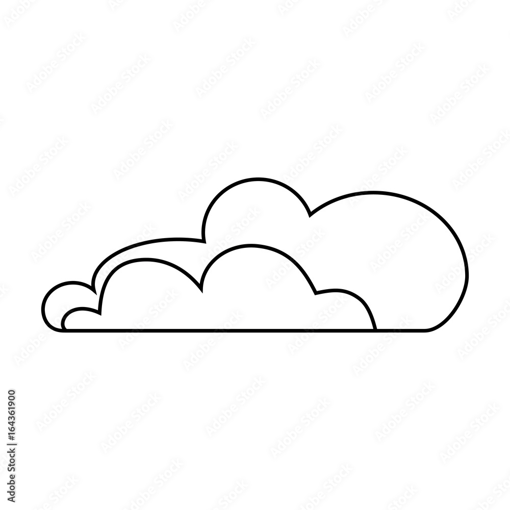 cloud icon over white background vector illustration cloud icon over white background vector illustration