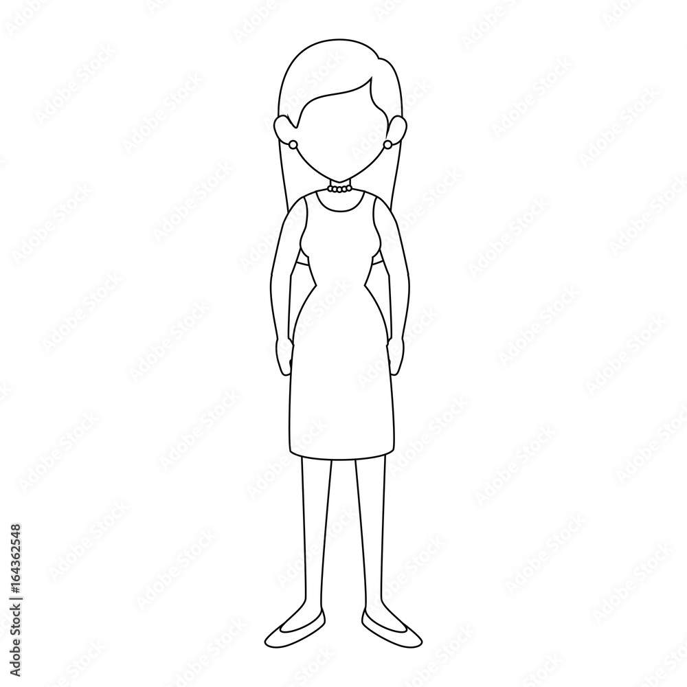 woman wearing a dress icon over white background vector illustration woman wearing a dress icon over white background vector illustration