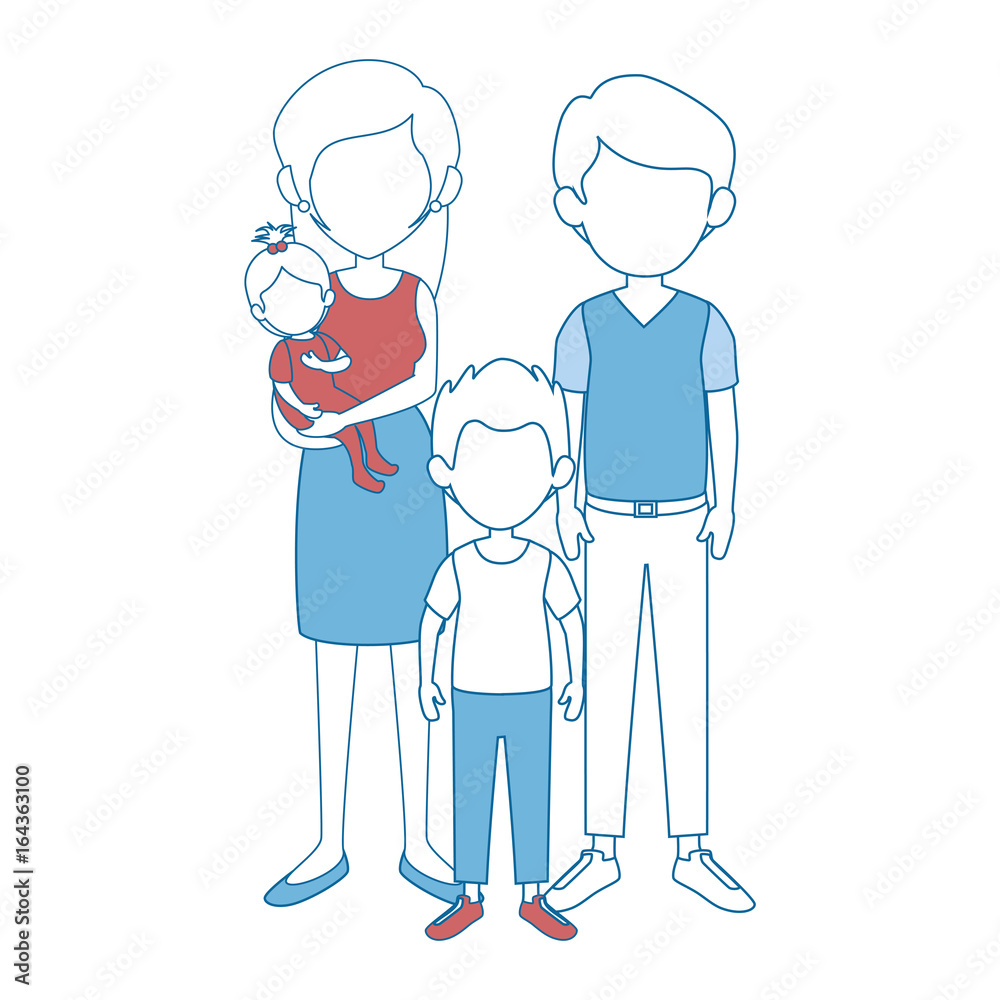family with kids icon over white background colorful design vector illustration family with kids icon over white background colorful design vector illustration