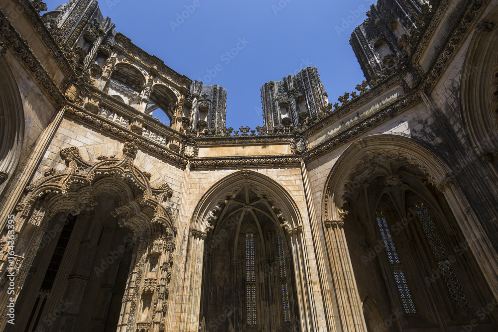 Batalha monastery, in Batahla, Portugal