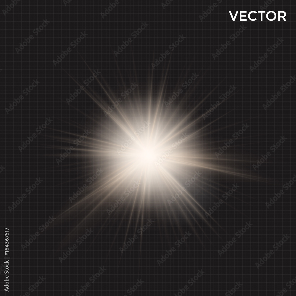 Fototapeta premium starburst light vector