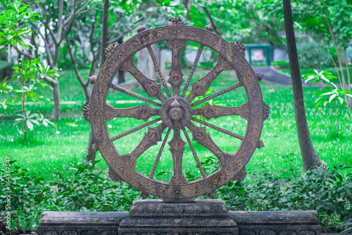 Wheel of life or Dharmachakra, Wheel of Dhamma