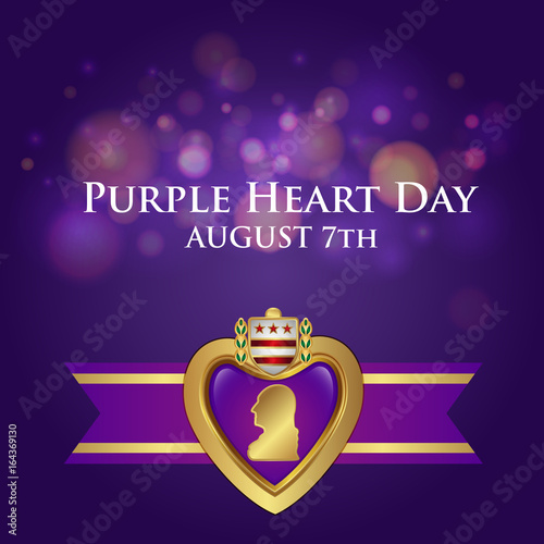 Purple Heart Appreciation Day background