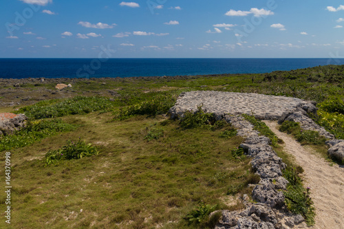 deada end of the unpaved road  Hateruma island  Okinawa              