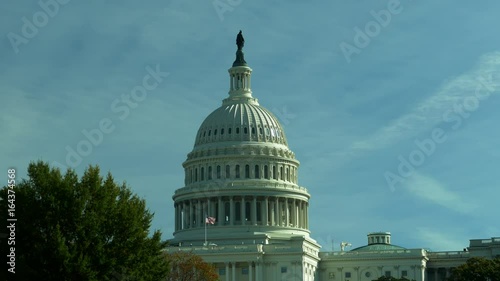 View at US Capitol building in Washington DC