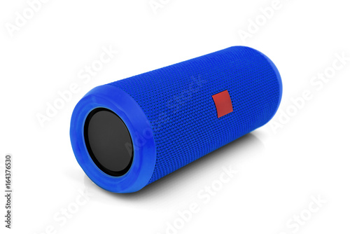 Bluetooth portable speaker on white