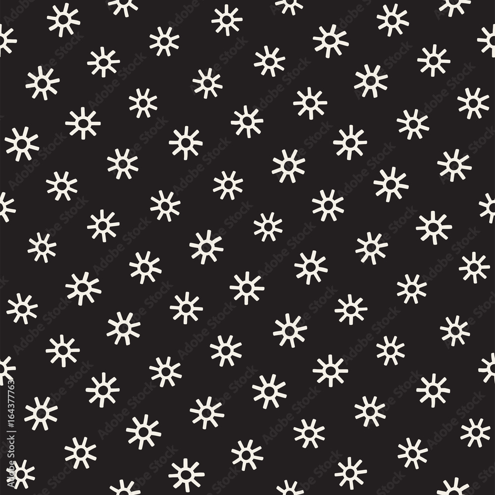 Vector seamless sunburst shapes freehand pattern. Abstract background with round brush strokes. Hand drawn texture Vector seamless sunburst shapes freehand pattern. Abstract background with round brush strokes. Hand drawn texture