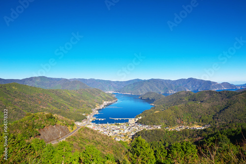 View of Saiki around Kamae area in Oita, Japan 