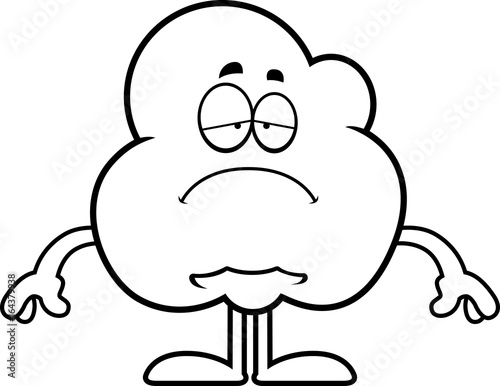Sad Cartoon Popcorn