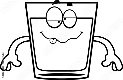 Drunk Cartoon Shot Glass