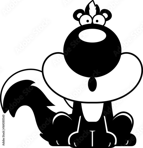 Surprised Cartoon Skunk