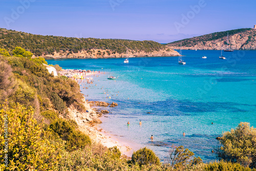 Tuerredda, one of the most beautiful beaches in Sardinia. photo