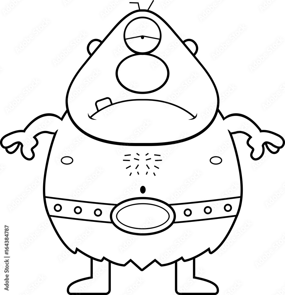 Sad Cartoon Cyclops Sad Cartoon Cyclops