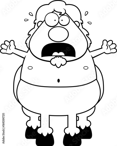 Scared Cartoon Centaur