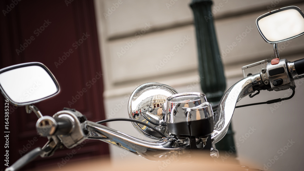 Obraz premium Motorrad in Prag