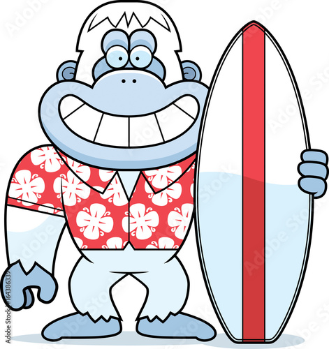Cartoon Yeti Summer