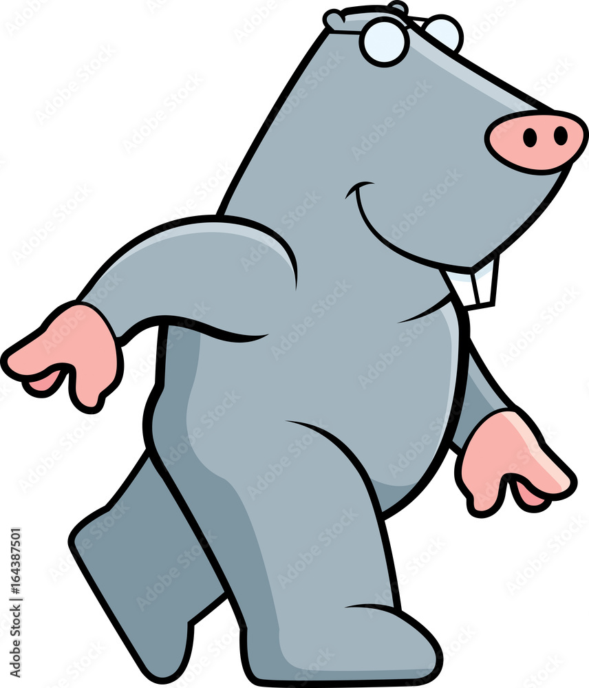 Obraz premium Mole Walking