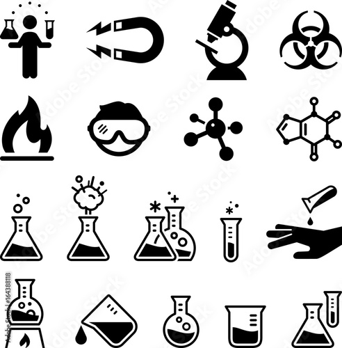 Chemistry Icons - Black Series