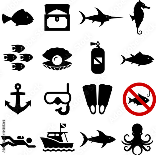 Dive Icons - Black Series