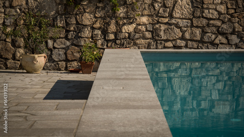 Gorgeous pool with marble