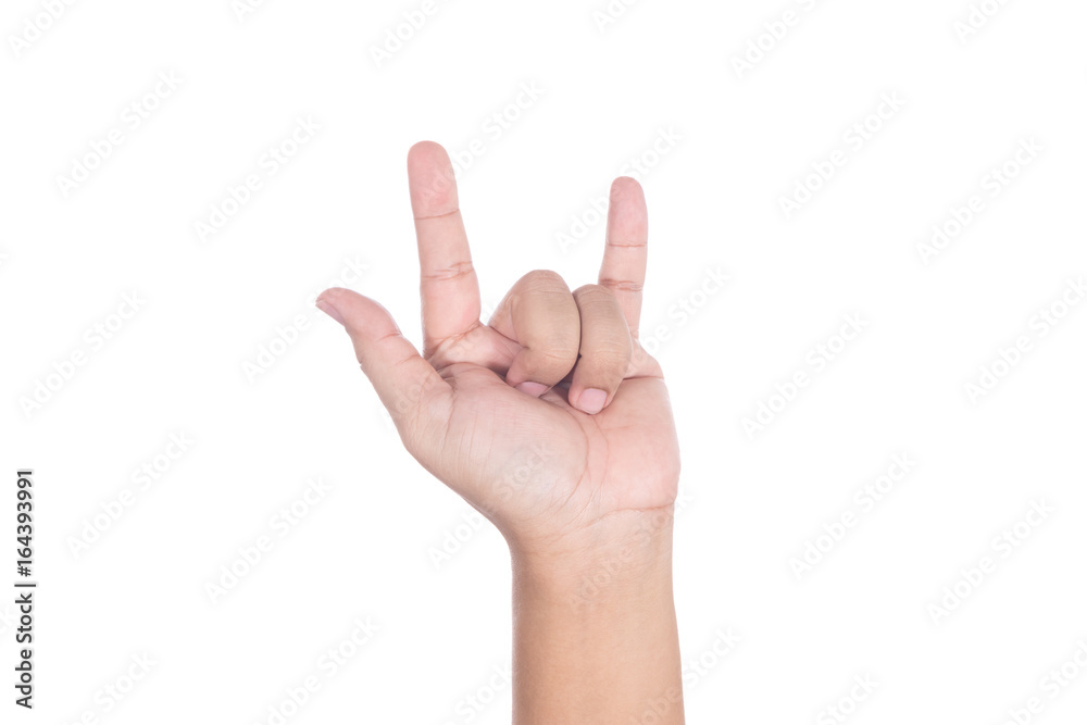 Love hand sign isolated on white background Love hand sign isolated on white background