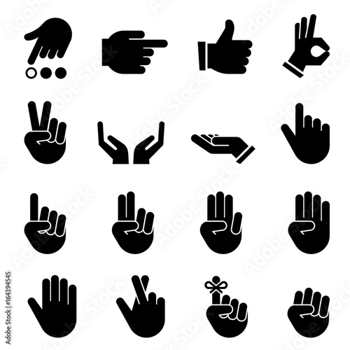 Hands Icons - Black Series