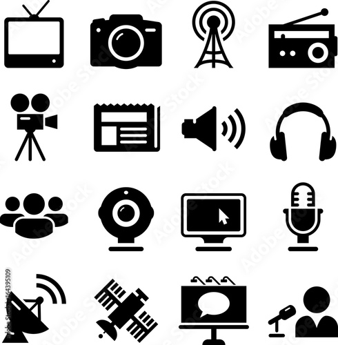 Mass Media Icons - Black Series