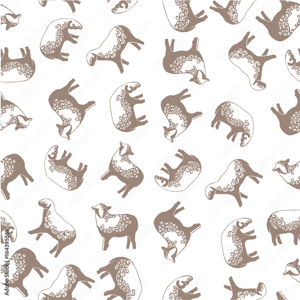 Sheep, seamless background Sheep, seamless background