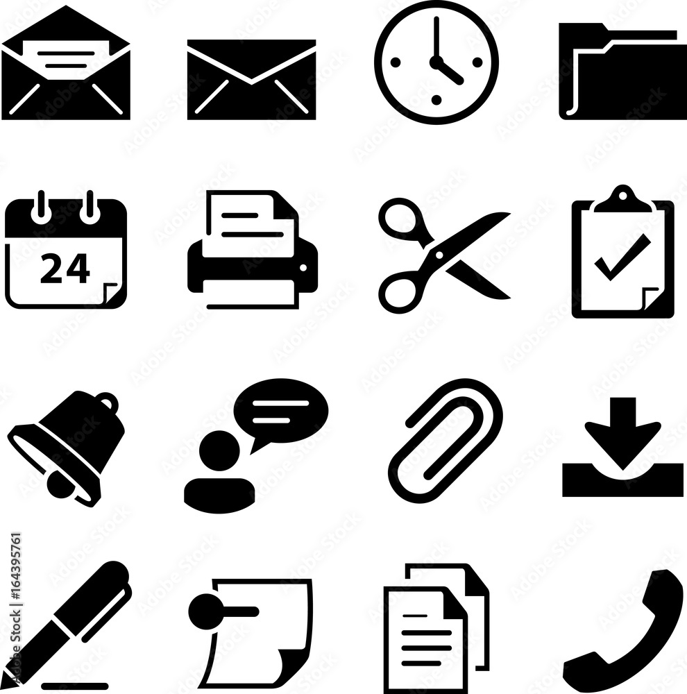 Office Icons - Black Series Office Icons - Black Series