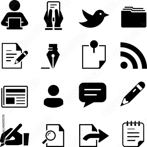 Publishing Icons - Black Series