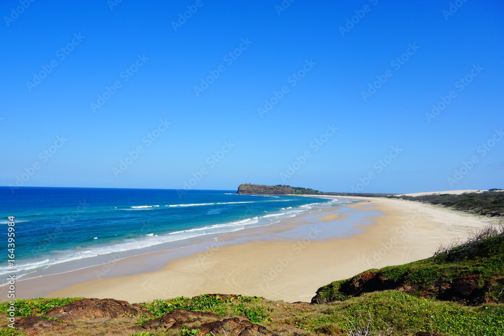 Beautiful beach on Fraser Island