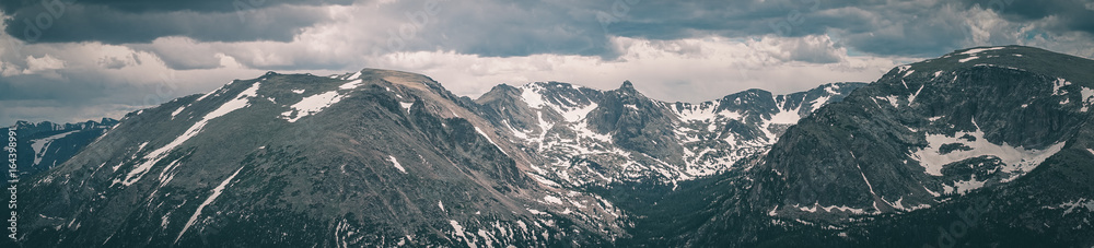 Cloud mountain range. Rocky Mountain National Park