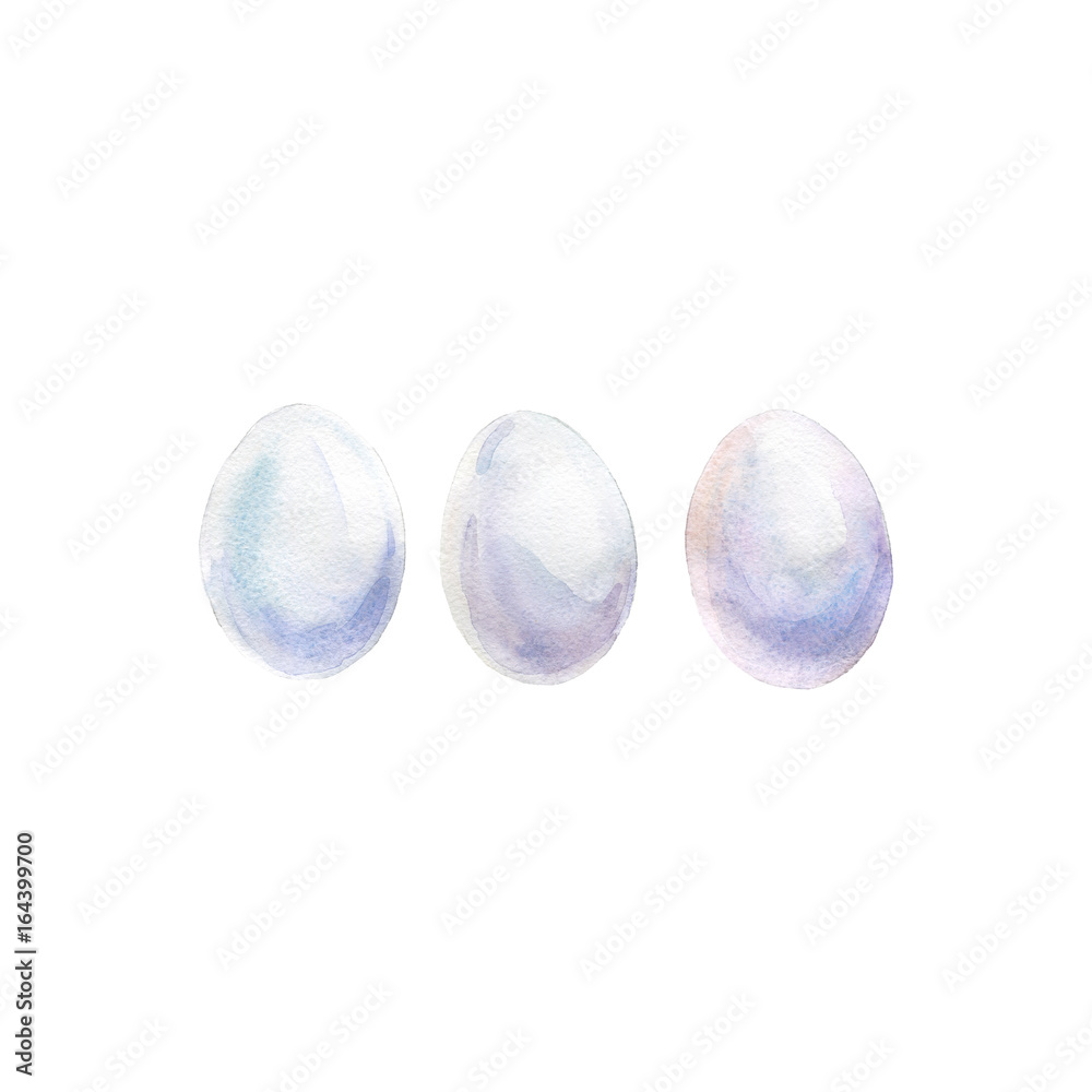 Watercolor set of hen white eggs isolated on white background. Hand drawn eggshell and proteins. Painting healthy organic food. Diet illustration Watercolor set of hen white eggs isolated on white background. Hand drawn eggshell and proteins. Painting healthy organic food. Diet illustration