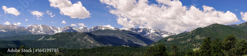 Rocky Mountain National Park. Cloud mountain peaks