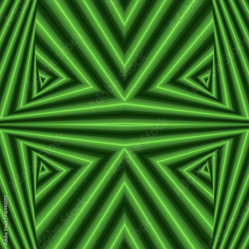 Abstract geometric pattern in green colors
