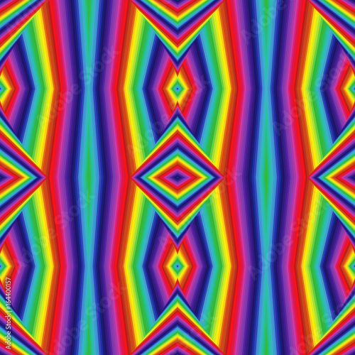 Abstract geometric pattern in spectrum colors
