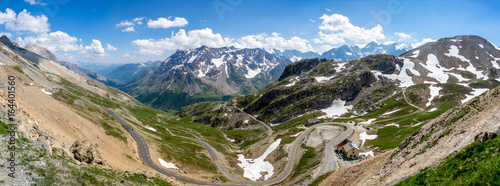 Canvas Print Panorama au col du Galibier dans les Alpes