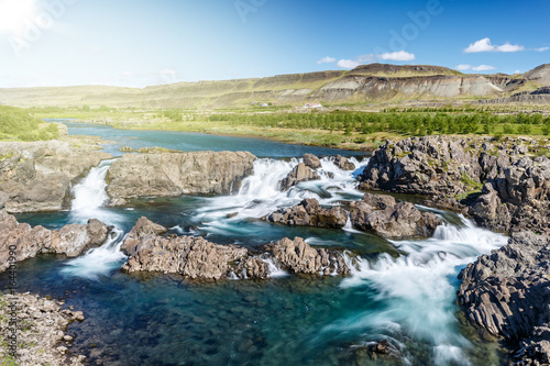 Glanni waterfall in Iceland