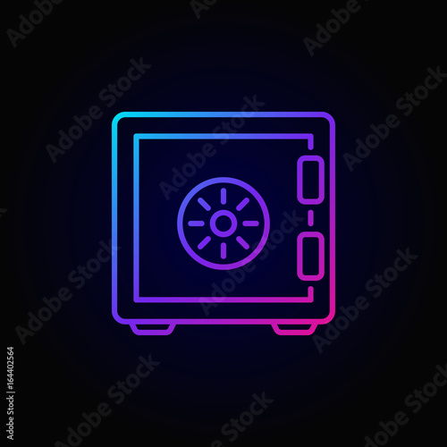 Safe colorful icon
