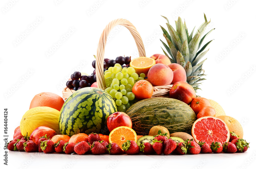 Composition with assorted fruits Composition with assorted fruits