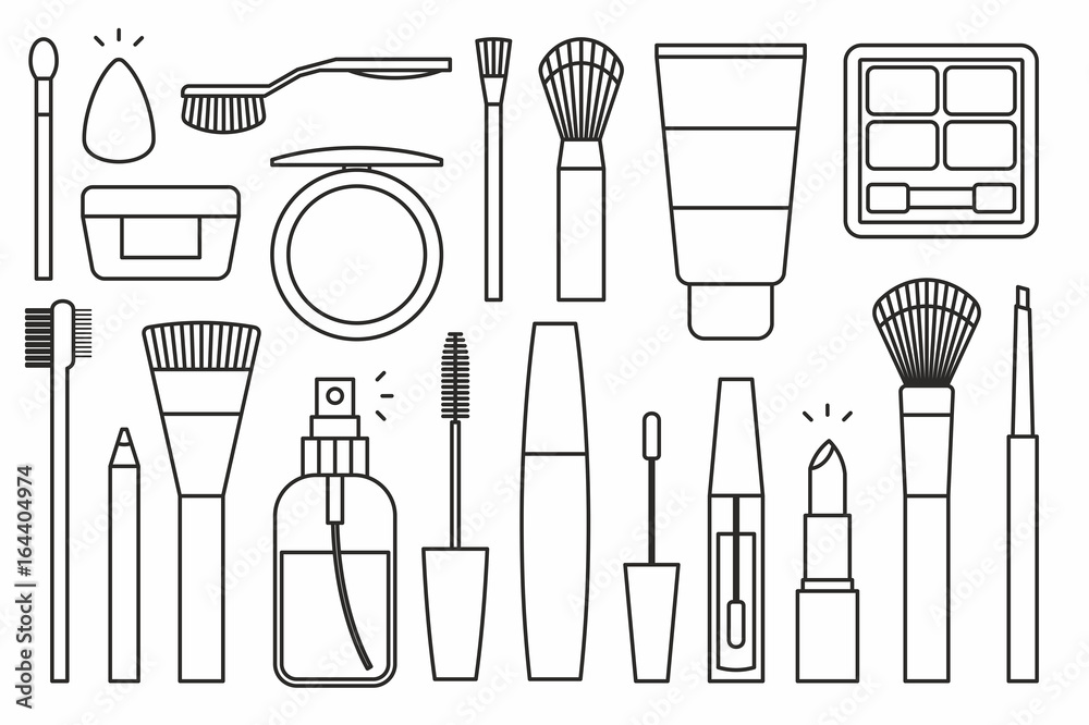 Makeup tools Icons Makeup tools Icons