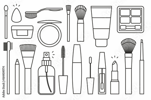 Makeup tools Icons